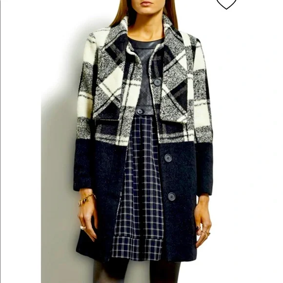 RARE- Corey Lynn Calter Elsa Tie-Neck Coat - Picture 2 of 7